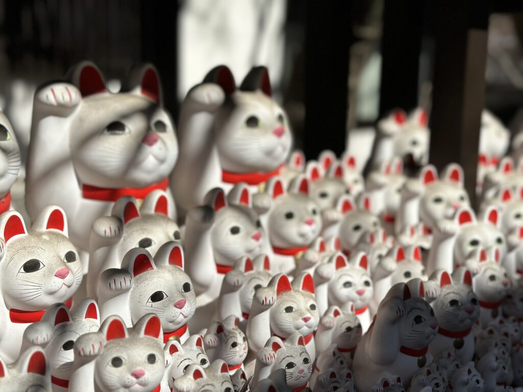 Maneki-Neko (Lucky Cats) at the Gotokuji Temple in Tokyo